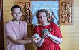 Новый год у Ежа Петровича  с Дедом Морозом и Снегурочкой