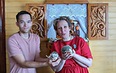 Новый год у Ежа Петровича  с Дедом Морозом и Снегурочкой