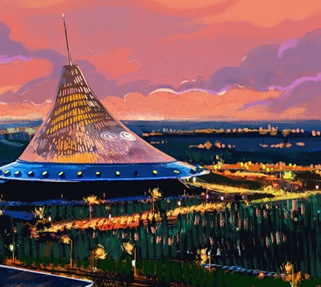 Автобусом в Казахстан: следуй за золотым орлом