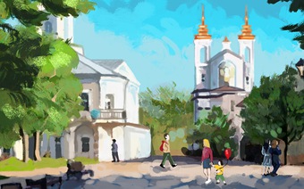 Беларусь Марка Шагала: ратуши и костёлы